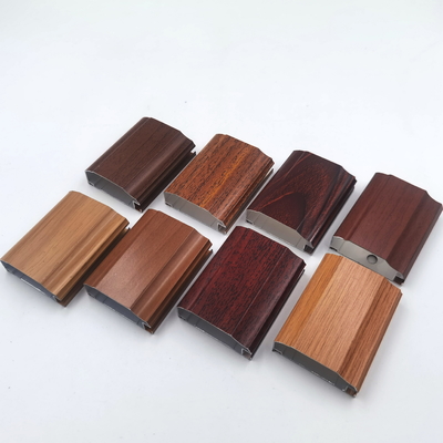 Profils en aluminium de cuisine de longueur de 6 mètres en bois et saupoudrer brillant enduit