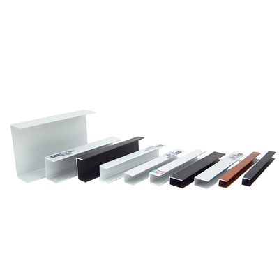 Profiles en aluminium à rainure U pour fenêtres, portes et meubles