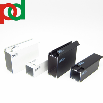 Profiles anodisés noirs en aluminium pour fenêtres et portes série 35
