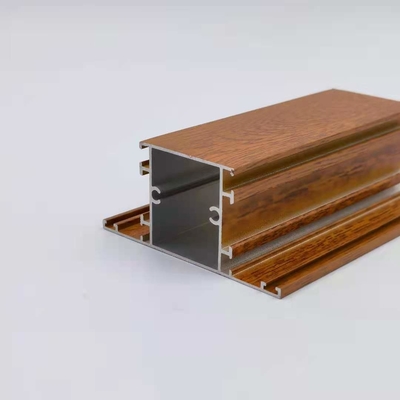 Les profils en aluminium de finition en bois de la Libye Algérie saupoudrent les extrusions en aluminium enduites