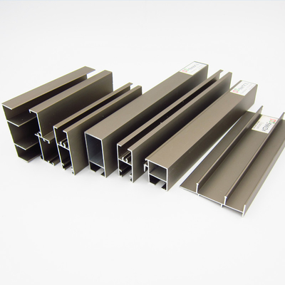 6061 extrusions en aluminium rectangulaires de profils de fenêtre en aluminium