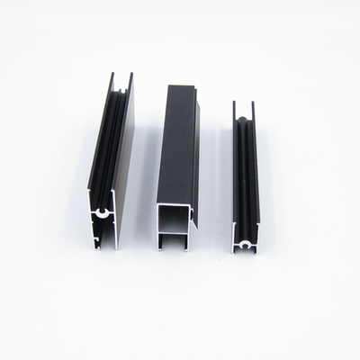 Serie anodisé noir 3825 profils de fenêtre en aluminium pour la porte et les meubles