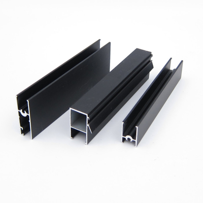 Serie anodisé noir 3825 profils de fenêtre en aluminium pour la porte et les meubles