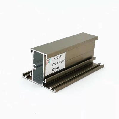 Les profils de fenêtre de tissu pour rideaux de l'alliage d'aluminium 6063 saupoudrent les extrusions en aluminium enduites
