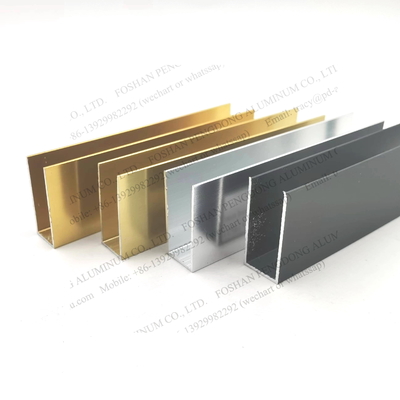La fenêtre en aluminium profile la couleur argentée brillante adaptée aux besoins du client par U d'or