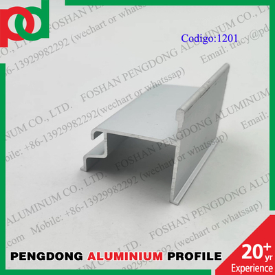 la porte en aluminium anodisée par 0.15mm profile 6063 séries d'humeur de T5
