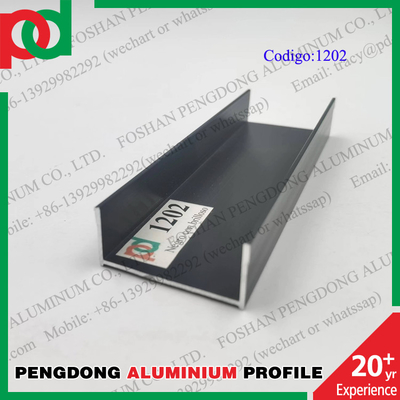 la porte en aluminium anodisée par 0.15mm profile 6063 séries d'humeur de T5