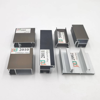 Profils anodisés de fenêtre en aluminium de longueur de 6 mètres pour les séries L20 de la Bolivie et du Chili