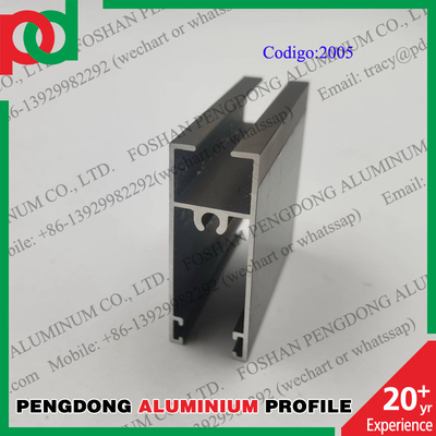 Profils anodisés de fenêtre en aluminium de longueur de 6 mètres pour les séries L20 de la Bolivie et du Chili