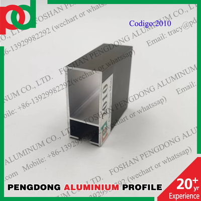 Profils anodisés de fenêtre en aluminium de longueur de 6 mètres pour les séries L20 de la Bolivie et du Chili