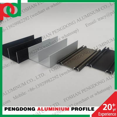 Profils en aluminium anodisés de la couleur 6063 pour les portes coulissantes de garde-robe