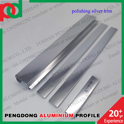 Les profils en aluminium polissant la tuile affilante décorative équilibrent la couleur populaire d'argent et d'or
