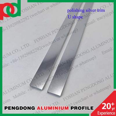Les profils en aluminium polissant la tuile affilante décorative équilibrent la couleur populaire d'argent et d'or