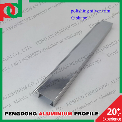 Les profils en aluminium polissant la tuile affilante décorative équilibrent la couleur populaire d'argent et d'or