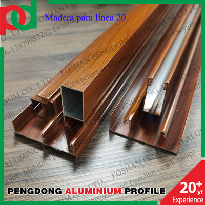 L20 et L25 Profils en aluminium de couleurs populaires pour fenêtres et portes