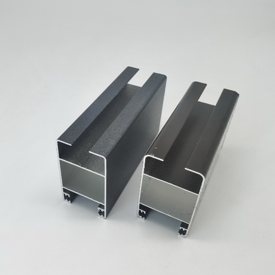 Profiles en aluminium pour fenêtres coulissantes en argent anodisé et en poudre en bronze et gris flashy