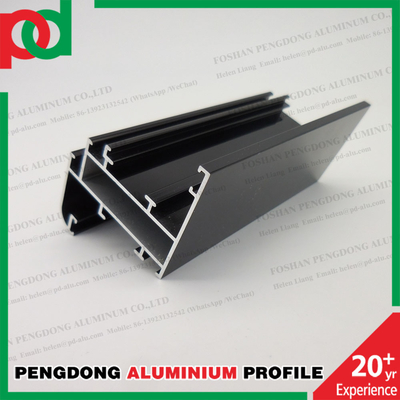 Profiles en aluminium Extrusion Casement Porte-fenêtre Tube carré Anodisant sur mesure Champagne Pour le marché éthiopien