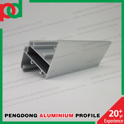 Profiles en aluminium Extrusion Casement Porte-fenêtre Tube carré Anodisant sur mesure Champagne Pour le marché éthiopien