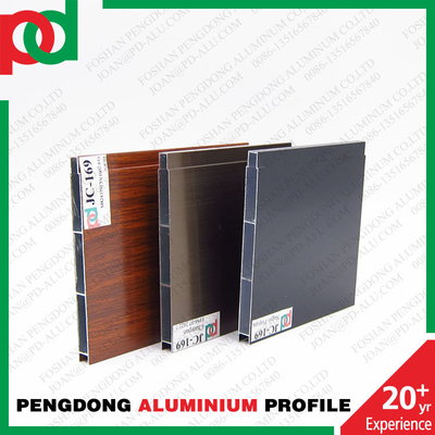 Profil d'aluminium pour portes en Uruguay Mexique Température T5 Variété de couleurs de bois