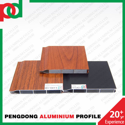 Profil d'aluminium pour portes en Uruguay Mexique Température T5 Variété de couleurs de bois
