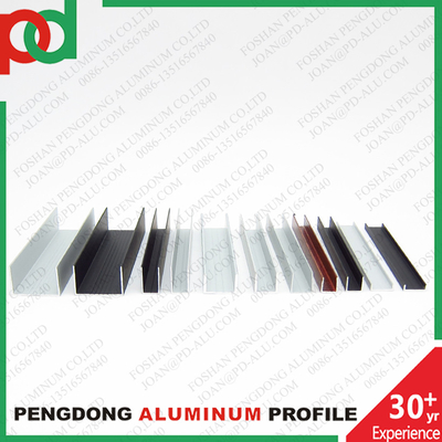 Profiles en aluminium à rainure U pour fenêtres, portes et meubles