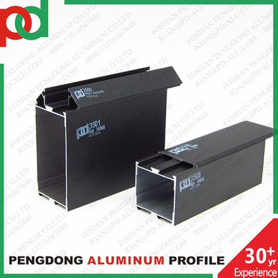 Profiles anodisés noirs en aluminium pour fenêtres et portes série 35