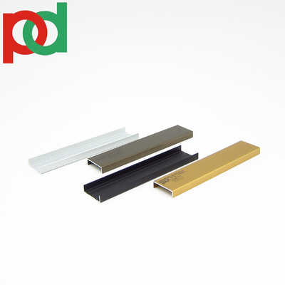 Profiles d'aluminium plat de haute qualité pour les meubles de salle de bain de rangement de la série 6000 fabriqués en Amérique du Sud Mélamine