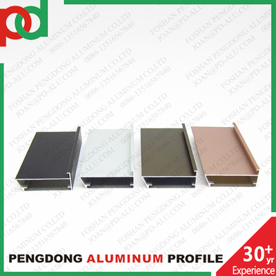 Technologie d'extrusion Profiles en aluminium de la série 6000 pour meubles en mélamine Anodisé en or chrome bronze en grandes tailles
