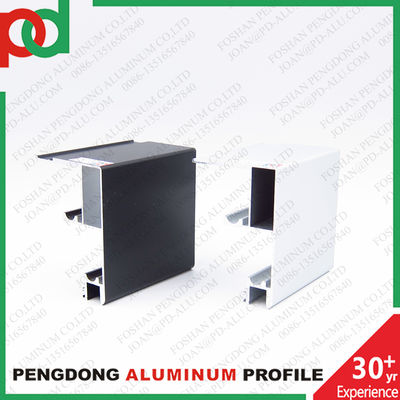 La porte de verre trempé de Shopmall de bureau profile la porte coulissante en aluminium de double rail de voie simple