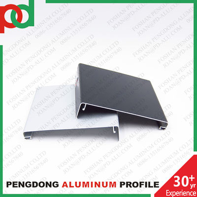 La porte de verre trempé de Shopmall de bureau profile la porte coulissante en aluminium de double rail de voie simple