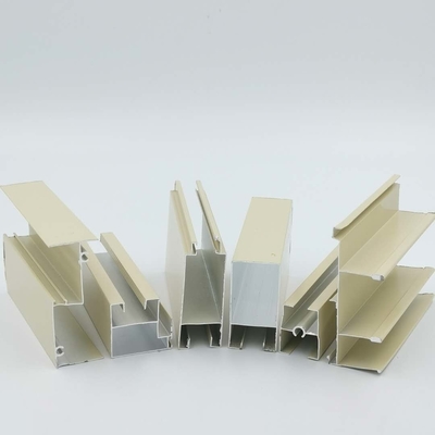 Soncap 6063 profils en aluminium de fenêtre de glissement saupoudrent enduit