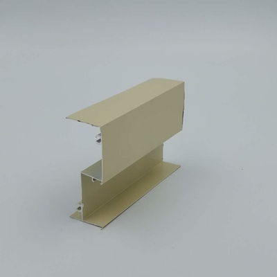 Soncap 6063 profils en aluminium de fenêtre de glissement saupoudrent enduit