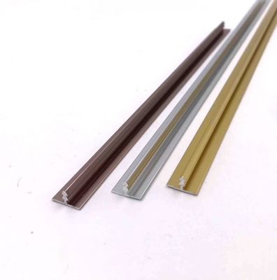 11.7mm T forment des profils en aluminium anodisés passent l'or au bichromate de potasse rose d'or