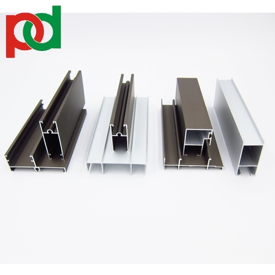 Profils en aluminium anodisés de porte de fenêtre pour la Colombie 744 de diapositive