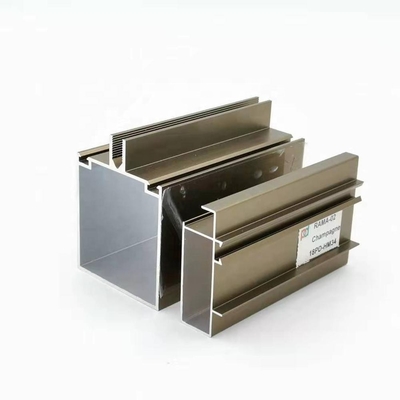 Profils faits sur commande de voie de rideau en épaisseur 0.9mm 1.5mm pour le mur rideau