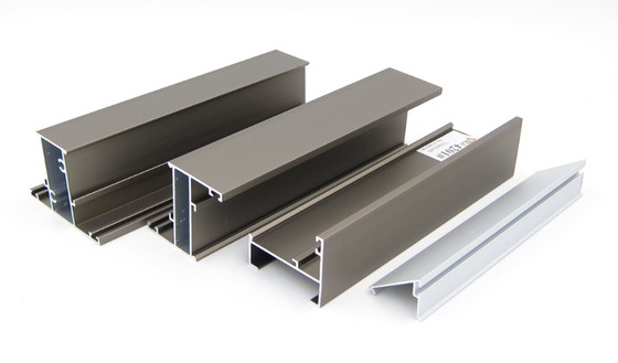La fenêtre de tissu pour rideaux de 6000 séries profile les extrusions carrées en aluminium