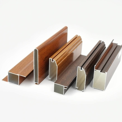Couleur en bois de profil en aluminium de la cuisine T3 d'Israel Libya 6063