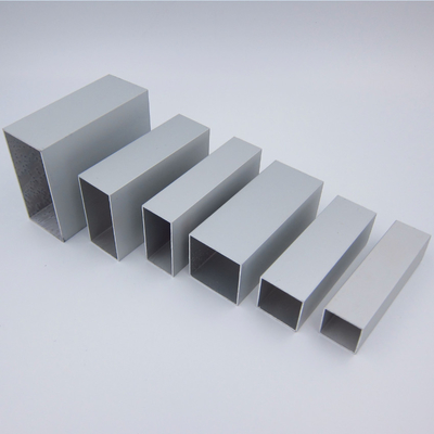 T5 anodisés pêchent la tuyauterie en acier rectangulaire du tuyau 6030 en aluminium de place