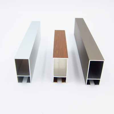 6063 extrusions en aluminium de fenêtre en aluminium rectangulaire du profil T5
