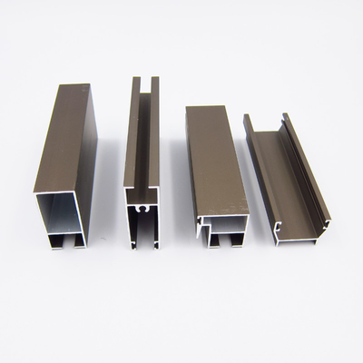 Aluminium expulsé de la Manche 6063 en aluminium de fenêtre de glissement du Chili