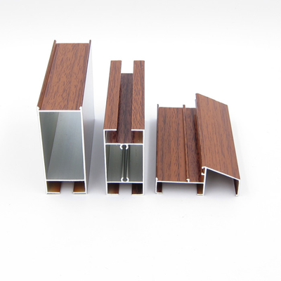 Extrusion en aluminium d'effet en bois 6063 T5 pour Windows Chili Bolivie