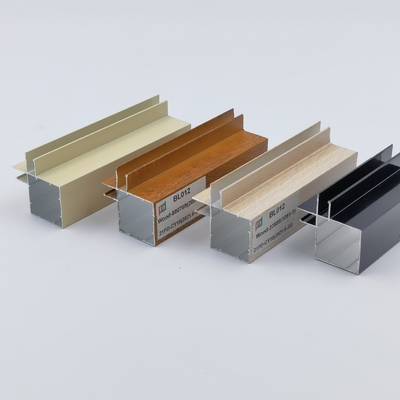 Profiles de cuisine en aluminium de grain de bois de 10 mm pour les décorations