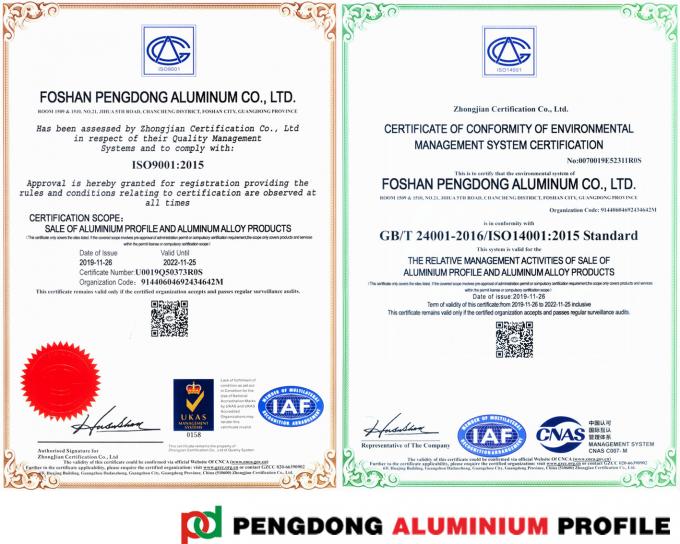 Profil de porte d'Aand de fenêtre d'aluminium de profils vers la Colombie 744 de diapositive