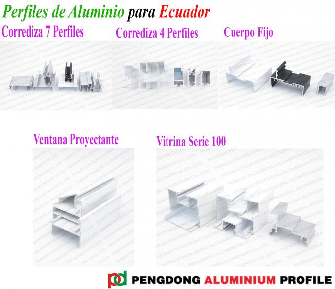 Les profils en aluminium pour l'Equateur ont fixé la fenêtre