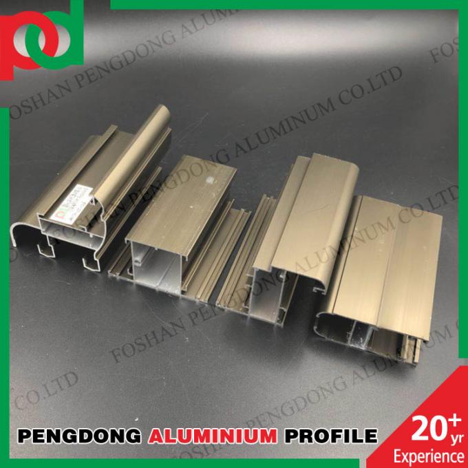 Profil en aluminium d'extrusion de fenêtre de glissement de la Gambie