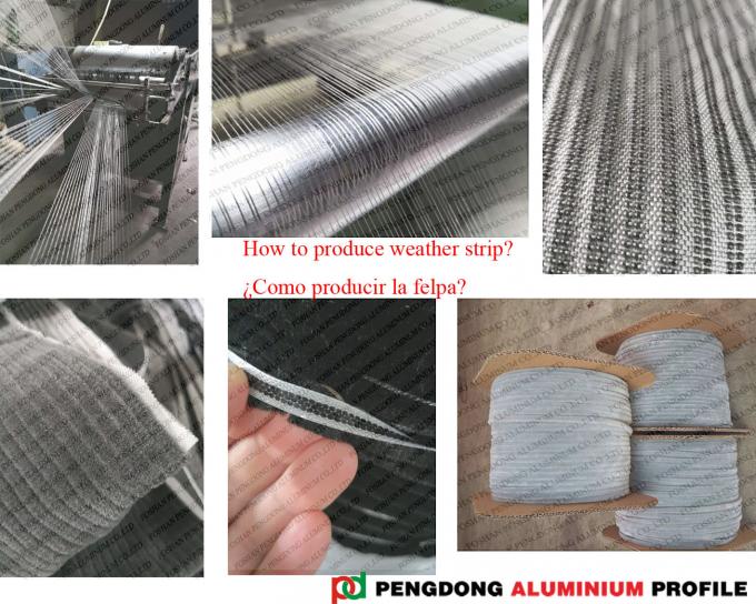 Bande d'étanchéité pour les profils Windows en aluminium et la porte