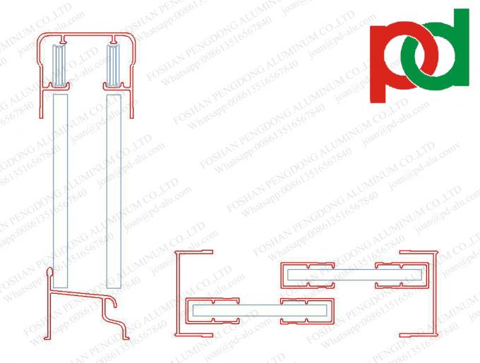 Les profils en aluminium versent la boîte à l'importation du Chili et de la Bolivie en provenance de la Chine