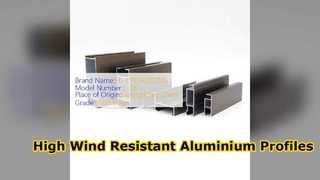 L'aluminium de la Bolivie 6063 T5 profile la résistance élevée de vent