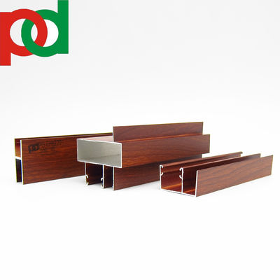 Bon prix Profiles en aluminium pour fenêtres et portes avec finition en bois noir mat en utilisant la technologie d'extrusion en ligne