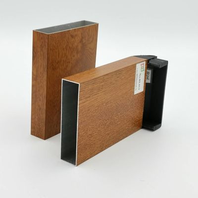 Bon prix Profils en aluminium de finition en bois de la Libye T5 6063 pour le buffet en ligne
